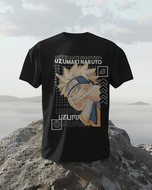 Uzumaki Naruto Half Sleeves Tshirt