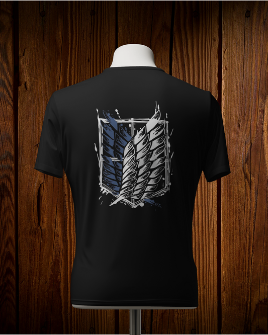 Attack On Titan Survey Corp Half Sleeves T-shirt