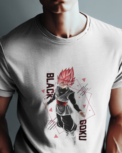 Black Goku Half Sleeves Tshirt