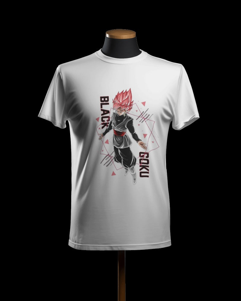 Black Goku Half Sleeves Tshirt